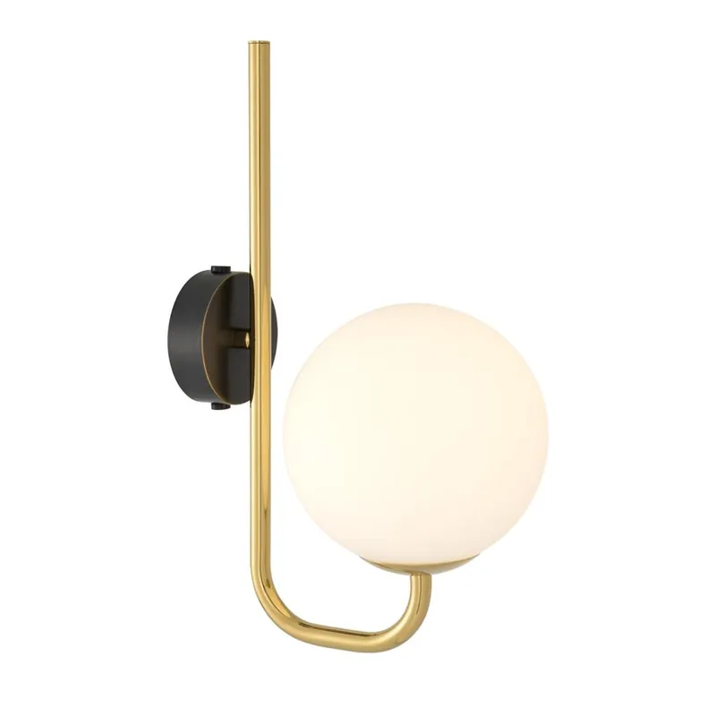 Fri frakt Lipari vägglampa guld