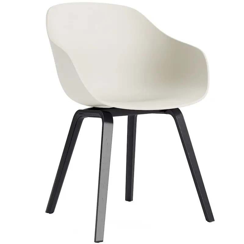 Fynd AAC 222 2.0 Karmstol, Svartlackad Ek / Melange Cream