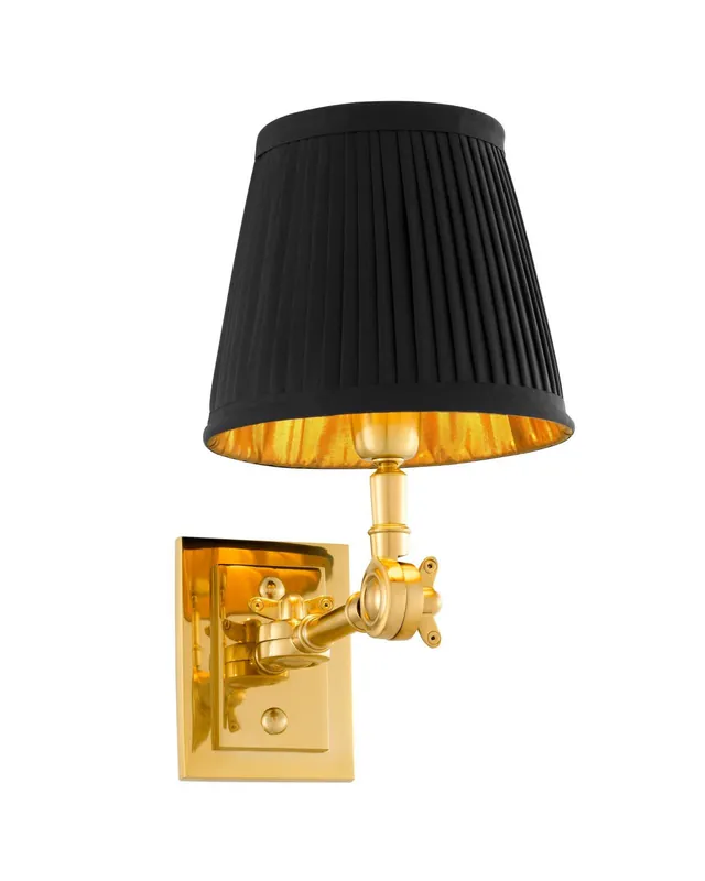 Wentworth vägglampa guld/svart Beställ nu