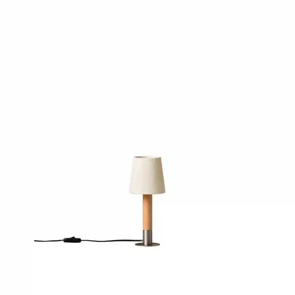 Básica Mínima Bordslampa Natural Ribbon/Nickel Utförsäljning