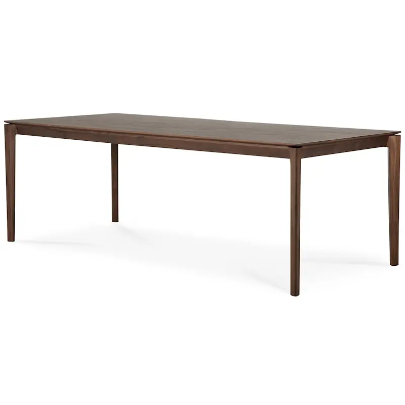 Bok Matbord Mörkbetsad Teak, 95x220 cm I lager