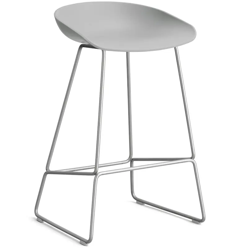 AAS 38 2.0 Barstol 65 cm, Rostfritt Stål / Concrete Grey risnedsättning