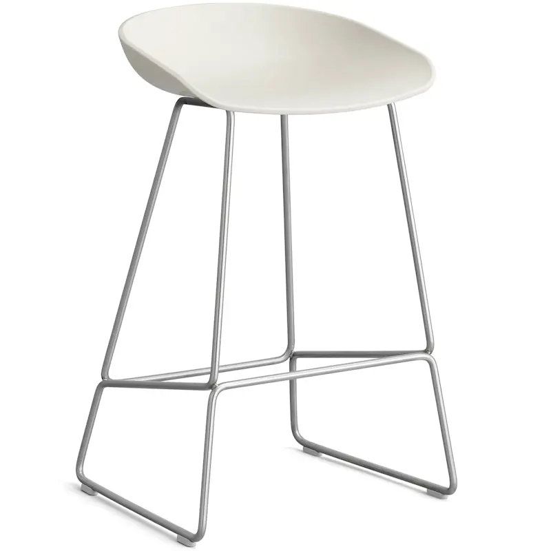 AAS 38 2.0 Barstol 65 cm, Rostfritt Stål / Melange Cream Kampanj