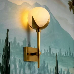 Alesa vägglampa antik mässing Outlet