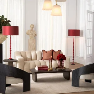 Arabella golvlampa bordeaux red finish Populär