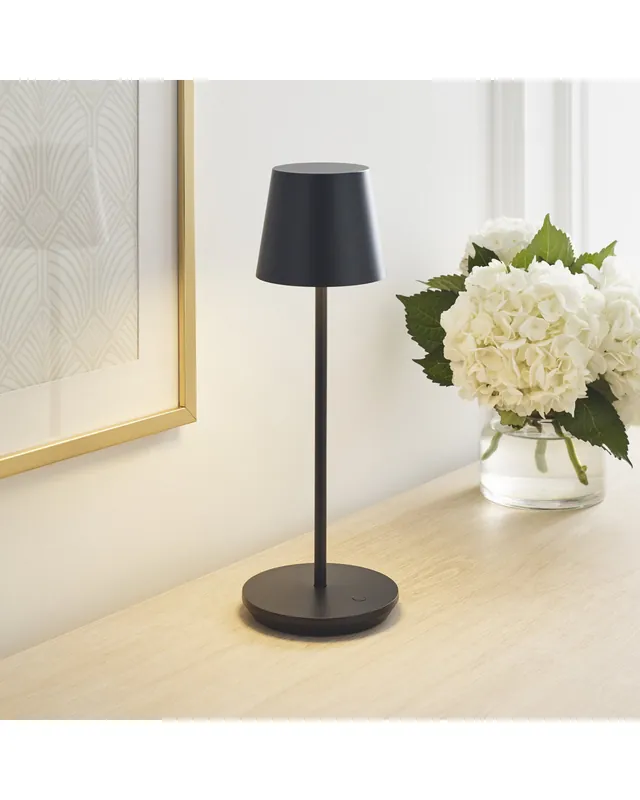 Nevis bordslampa uppladdningsbar svart Populär