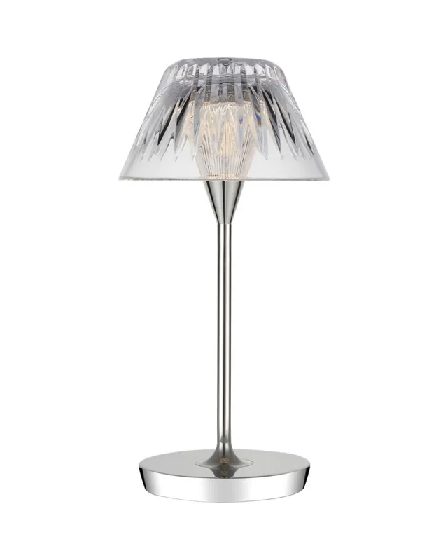 Blaze 12" bordslampa uppladdningsbar nickel Nedsatt pris