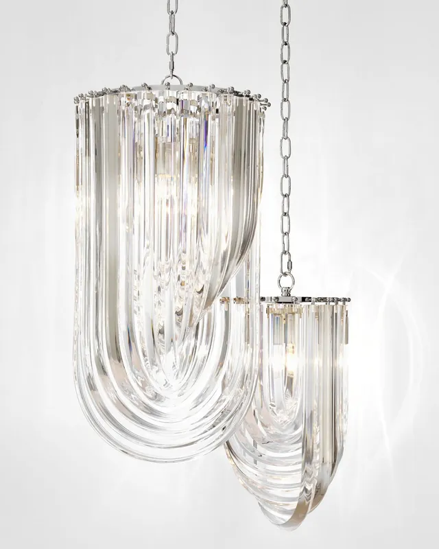 Endast denna vecka Murano takkrona nickel OUTLET