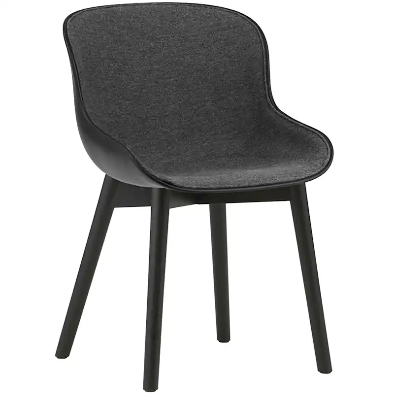 Begränsat erbjudande Hyg Stol, Klädd Framsida, Mörkgrå / Svart Ek