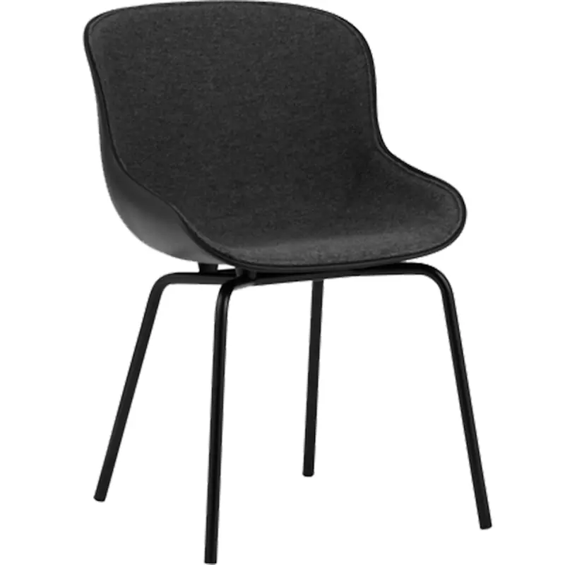 Beställ idag Hyg Stol, Klädd Framsida, Mörkgrå / Svart
