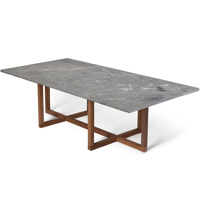 Kampanjpris Ninety Soffbord 120x60x40 cm, Smoked Oak/Grey Marble