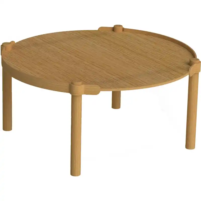 Endast idag Woody Soffbord Ø80 cm, Naturlig Ek