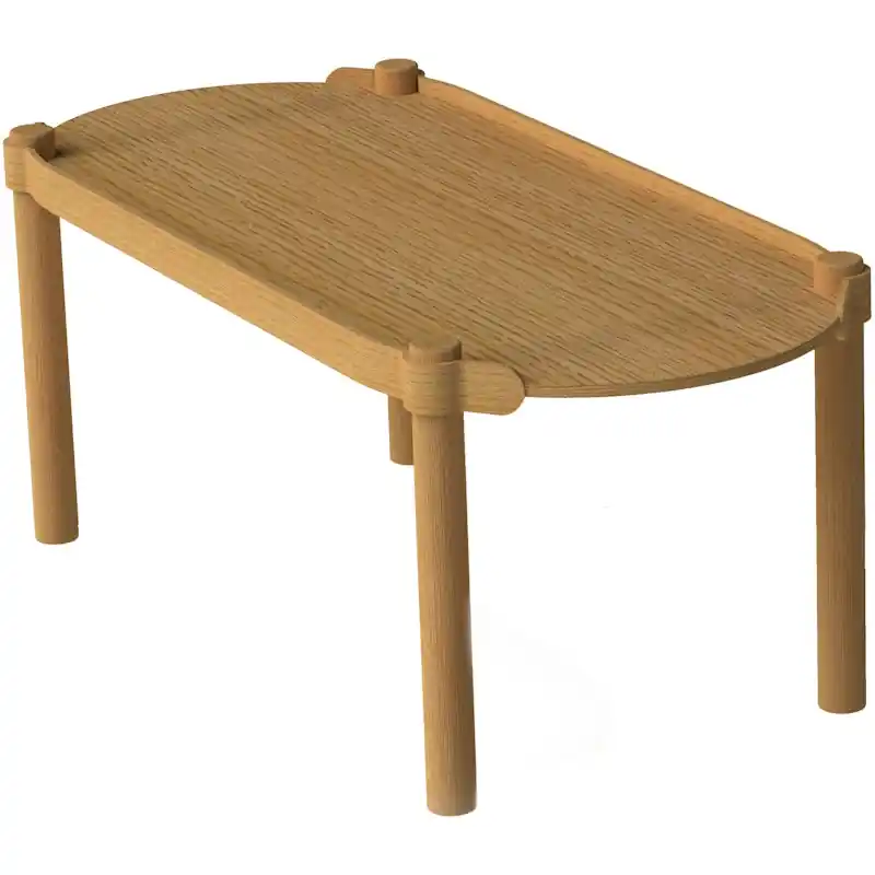 Woody Soffbord 50x105 cm, Naturlig Ek Rabatt