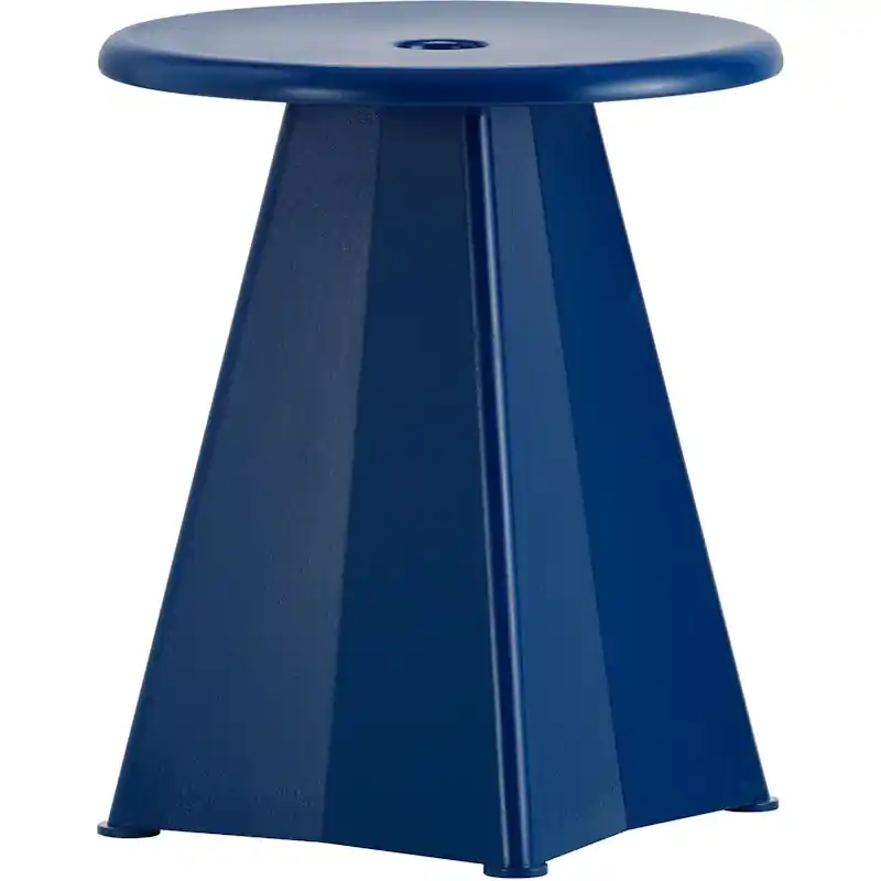 Populärt val Tabouret Métallique Pall, Prouvé Bleu Marcoule