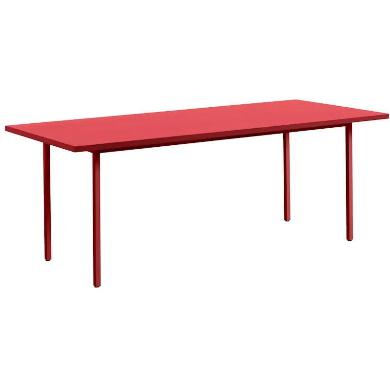 Two-Colour Bord 200x90 cm, Vinröd / Röd Expressleverans