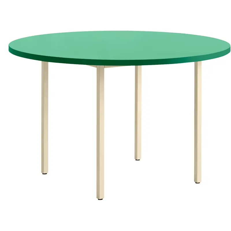 Sista chansen Two-Colour Bord Ø120cm, Ivory / Green Mint