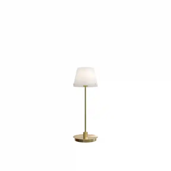 Expressleverans Gil il Grande Bordslampa Mässing/Opalglas