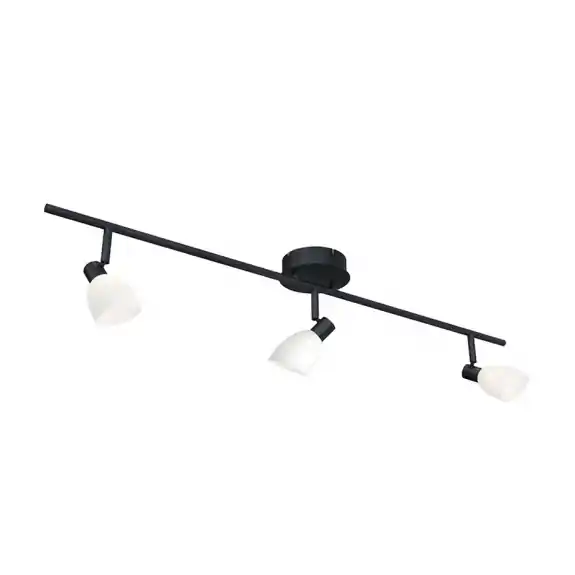 Cut 3 Spotlight Skena Svart/Opalglas Sänkt pris