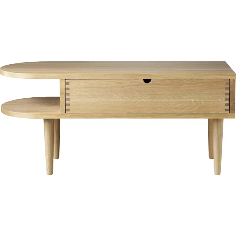 Populärt val F24 Bänk 90 cm, Lackad Ek