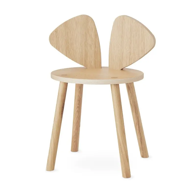 Rabatt Mouse School Barnstol (6-10 år), Ek