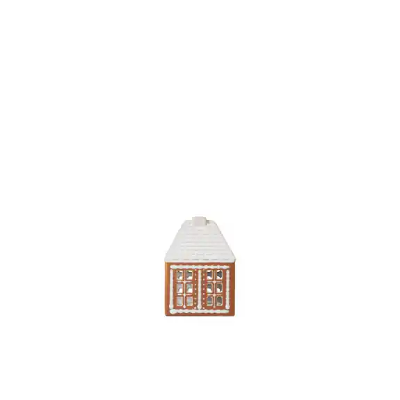 Gingerbread Ljuslykta H12cm Brun Outlet