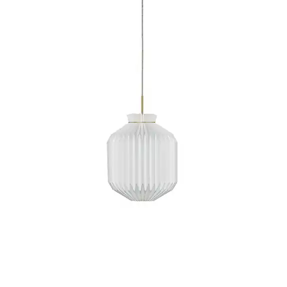 Le Klint 105 Anniversary Pendel Small White/Golden Fitting Begränsat erbjudande