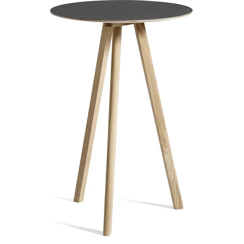Billigare CPH 20 2.0 Barbord Ø70x105 cm, Vattenbaserad Lackad Ek / Svart