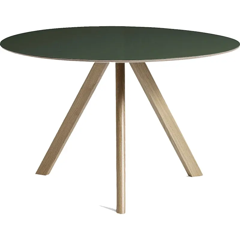 CPH 20 2.0 Bord Ø120 cm, Vattenbaserad lackad Ek / Grön Beställ nu