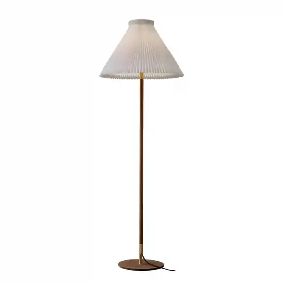 Begränsat erbjudande Le Klint 328 LK 80 Golvlampa Smoked Oak/Brass