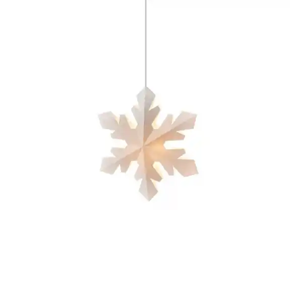 Kampanj Snowflake Stjärna Small Vit