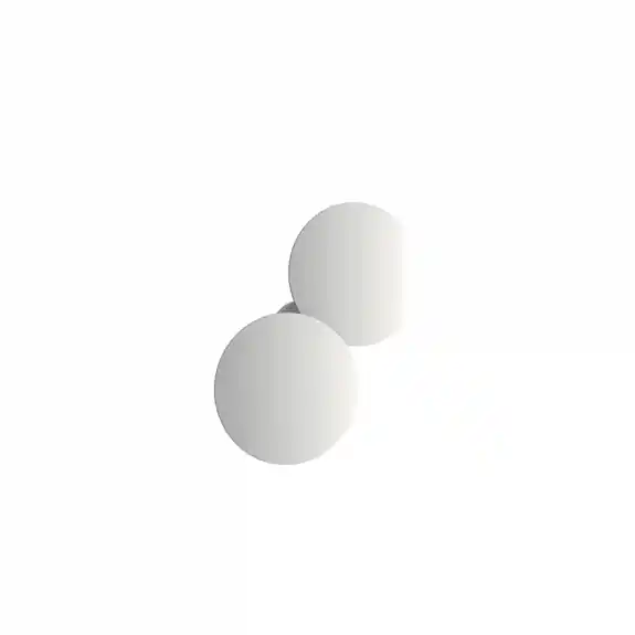 Sista chansen Puzzle Round Taklampa/Vägglampa Double Matt White