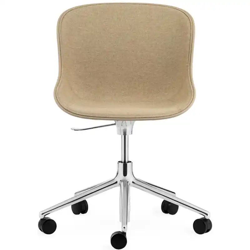 Hyg Snurrstol 5W Klädd, Main Line Flax, Aluminium/Sand Nyhet