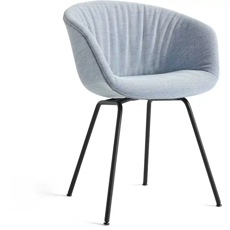 AAC27 Soft Stol Svarta Ben/ Steelc.Tr 716 Iceblue Sista chansen