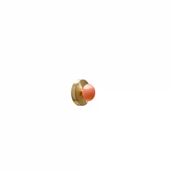 Dot 1X Taklampa/Vägglampa Brushed Brass/Apricot Premium