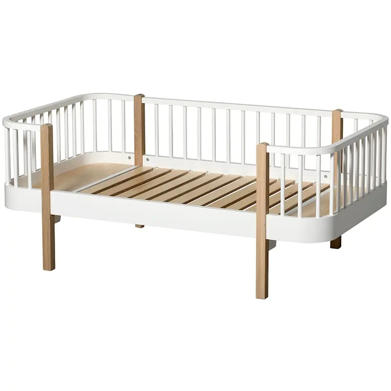 Wood Original Junior Dagbädd, Vit/Ek Handla nu