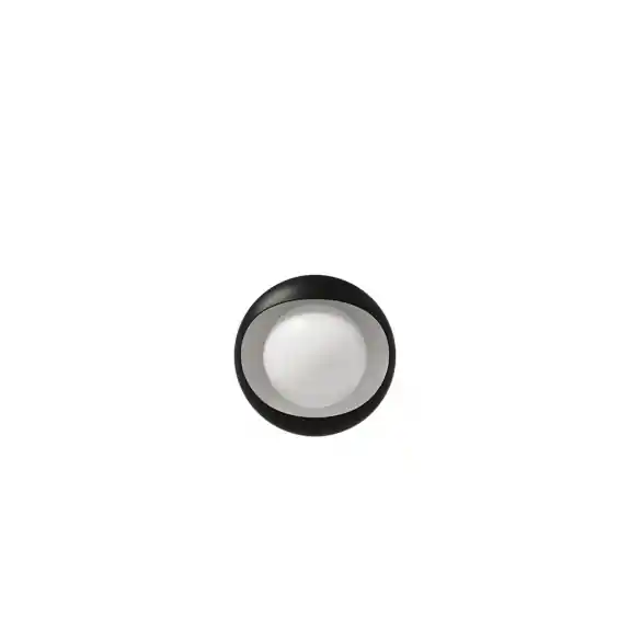 Cornea 220 Vägglampa Black/Opal Glass Bästa pris