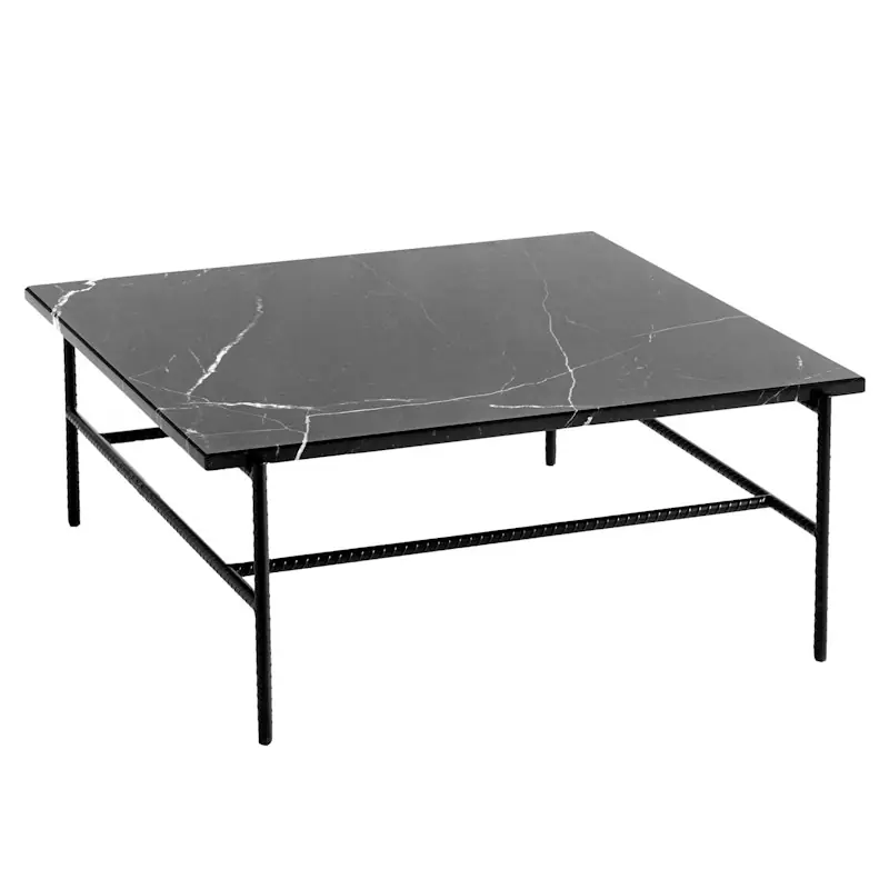 Fri frakt Rebar Soffbord 80x84 cm, Soft Black