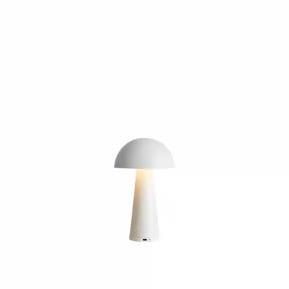 Fungi Portabel Bordslampa Mattvit Billigare