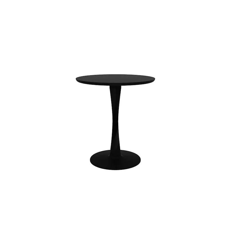 Torsion Bord Ø70x76 cm, Svart Ek Trygg betalning