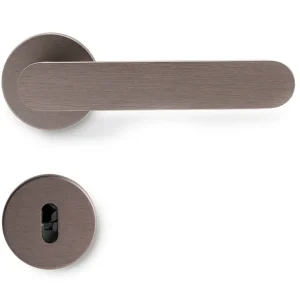 Vibe Plain Dörrhandtag Med Nyckelskylt, Dark Bronze Nedsatt pris