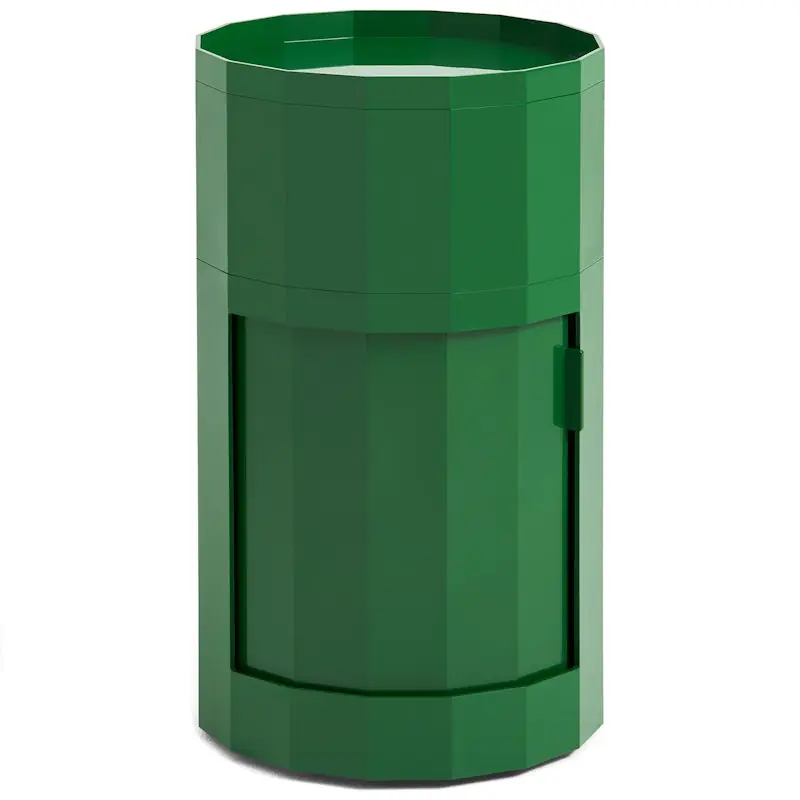 Facet Skåp Hög Med Fötter / Hjul, Spinach Green Endast idag