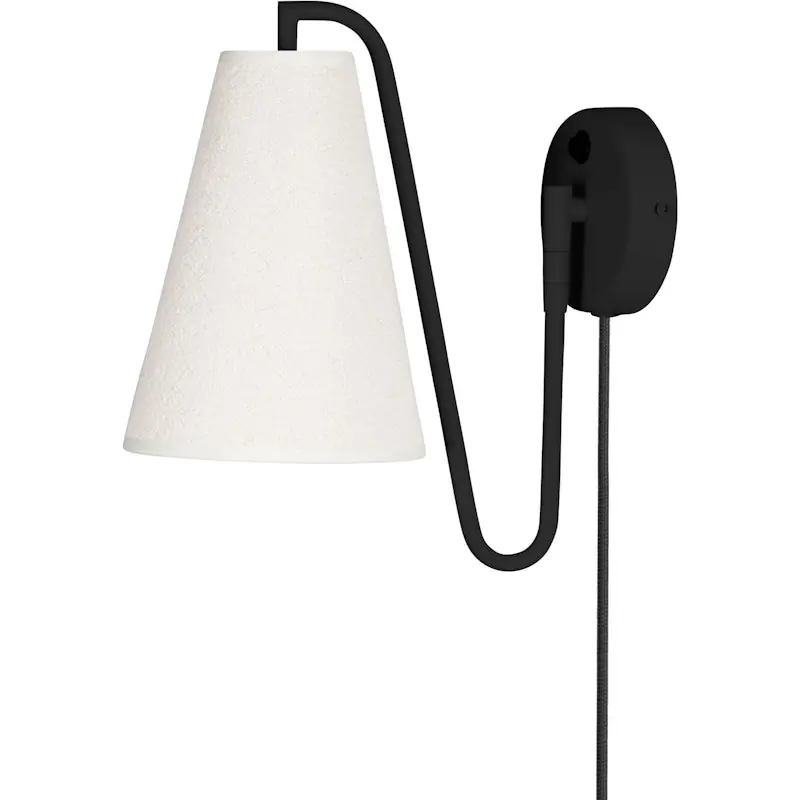 Handla nu Lou Vägglampa, Svart / Vit