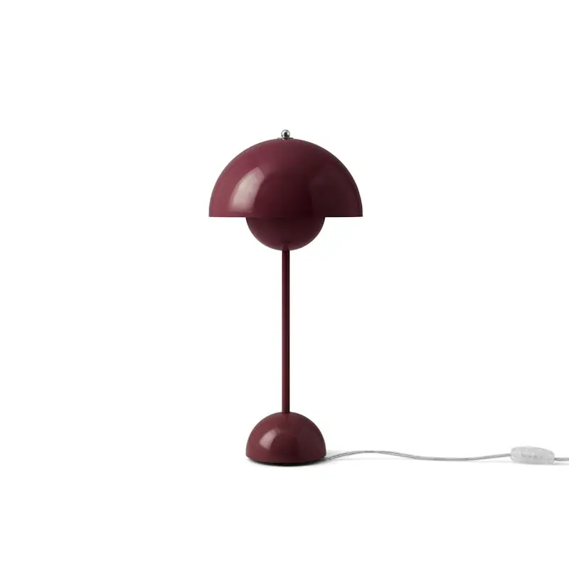 Begränsat antal Flowerpot VP3 Bordslampa, Dark Plum