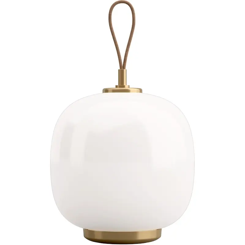 Expressleverans VL 45 Radiohus Bordslampa Portabel, Mässing / Glossy White