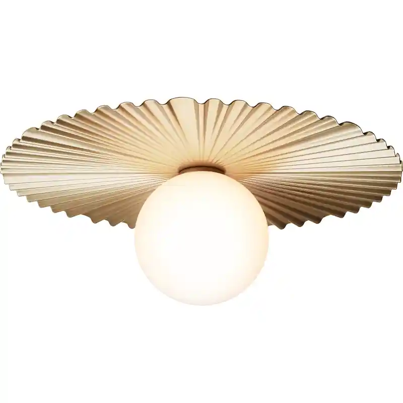 Handla nu Liila Muuse Vägg-/Taklampa 420 mm, Nordic Gold / Opal