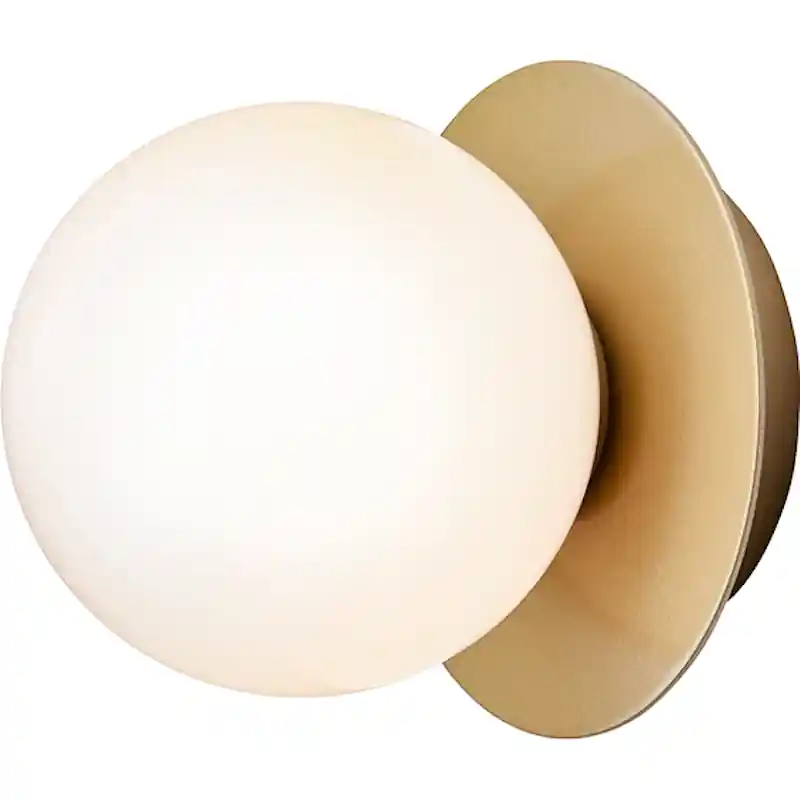 Populär Liila 1 Vägg-/Taklampa 140 mm, Nordic Gold / Opal