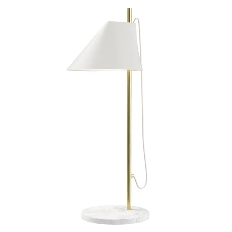 Fynd Yuh Bordslampa, Mässing/Vit