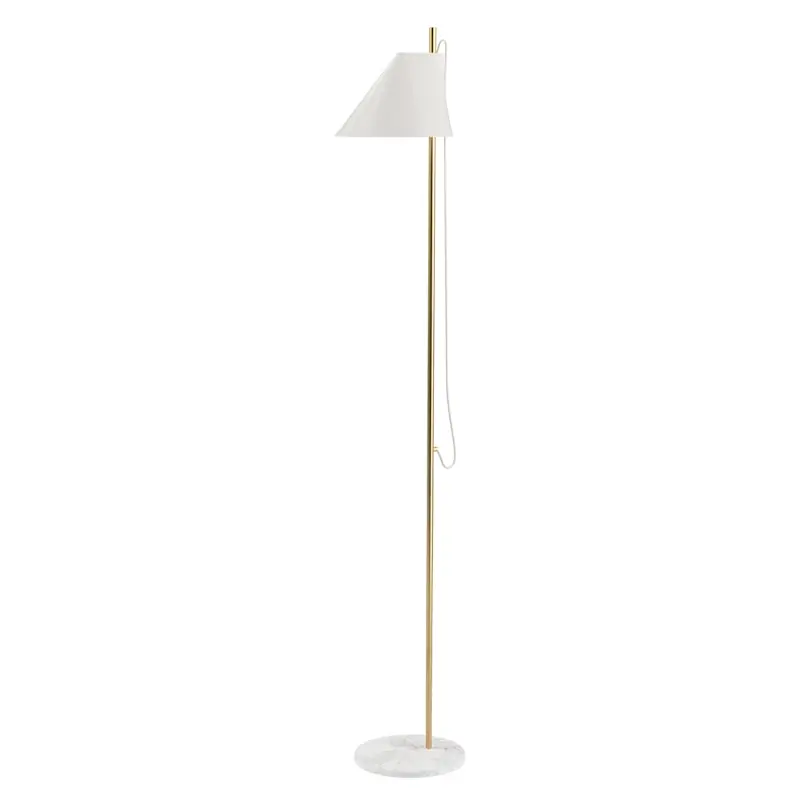 Nyhet Yuh Golvlampa, Mässing/Vit