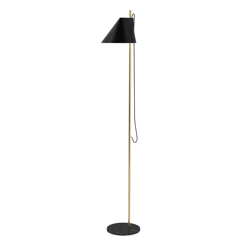 Yuh Golvlampa, Mässing/Svart Trygg betalning