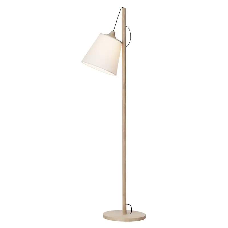 Utförsäljning Pull Golvlampa, Vit / Ek